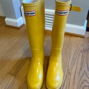 Gently worn Hunter boots
